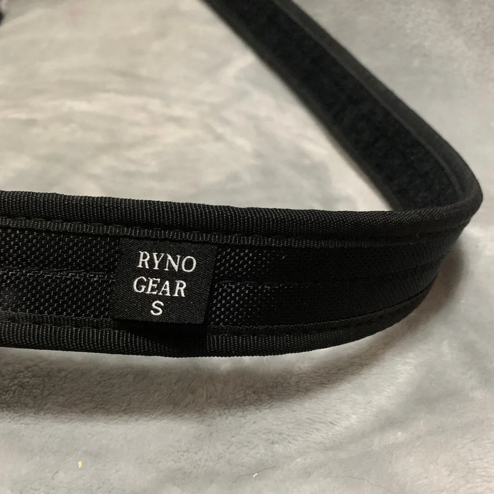 Ryno Gear Nylon Duty Belt with 4 Keeper Sets and Inside Belt N202C-S Black Small